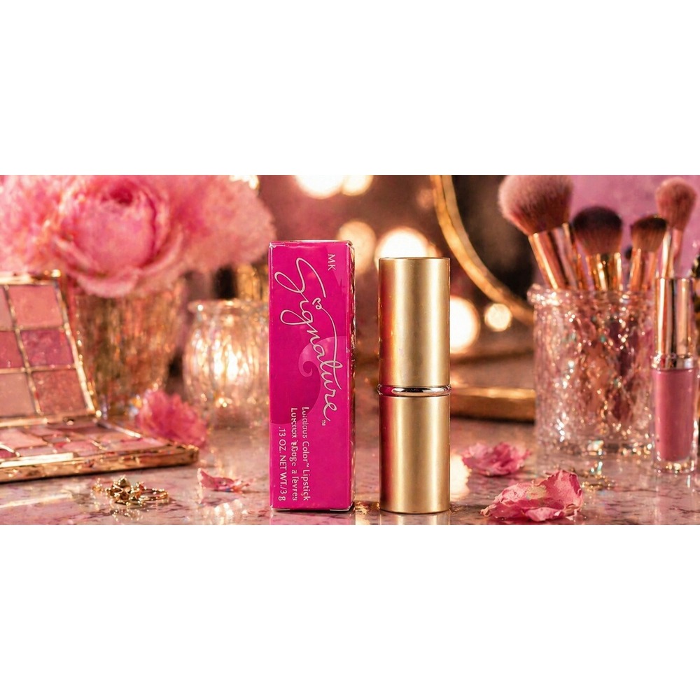 Mary Kay Signature Luscious Color Lipstick Apricot Glaze Gold Tube New in Box